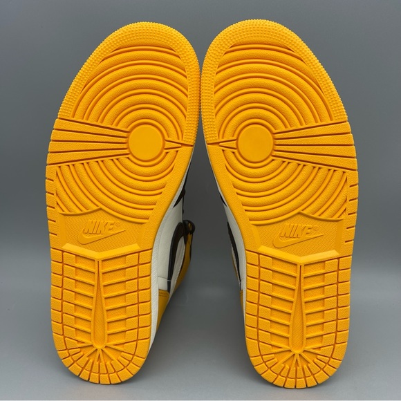 Nike Air Jordan 1 Retro High OG Taxi Yellow Toe Size 9.5 Men’s - Picture 8 of 11